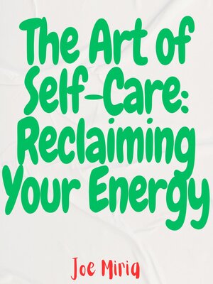 cover image of The Art of Self-Care